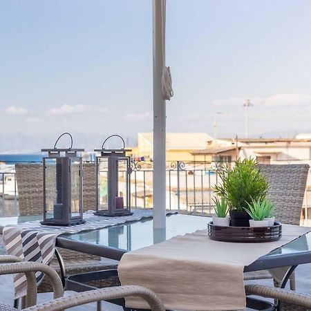Spacious Maisonette - Roof Top View Of Corfu Port Mantouki Bagian luar foto